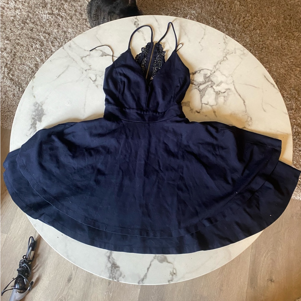 Elegant Navy Blue Dress